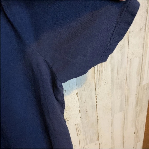 Terra & Sky Woman's Blouse T-shirt Blue Short Sleeves Top Size 2X (20W-22W) - Picture 12 of 16